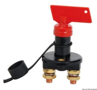 Staccabatteria tecnopolimero nero 100 A 14.385.15 Osculati