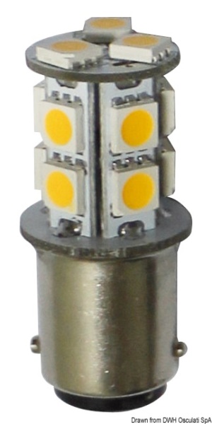 Lampadina LED 12/24 V BA15D 2 W 140 lm 14.443.11 Osculati