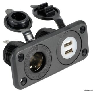 Presa accendisigari + doppia USB 14.516.02 Osculati