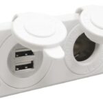 Presa accendisigari + doppia USB bianca 14.516.12 Osculati