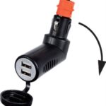 Adattatore presa corrente snodato con doppia USB 14.517.14 Osculati