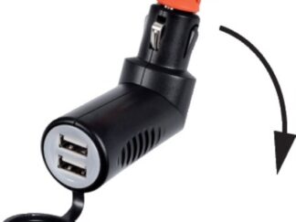 Adattatore presa corrente snodato con doppia USB 14.517.14 Osculati