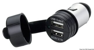 Adattatore presa corrente doppio USB con cappuccio 14.517.15 Osculati