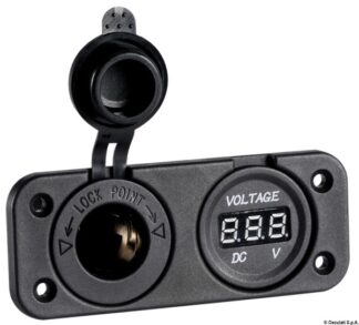 Voltmetro digitale e presa corrente 14.517.21 Osculati
