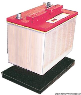 Vassoio in gomma per batteria grande 14.549.02 Osculati