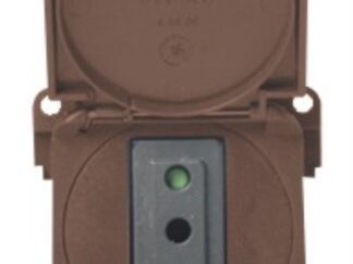 Presa bipolare marrone 14.663.01 CBE