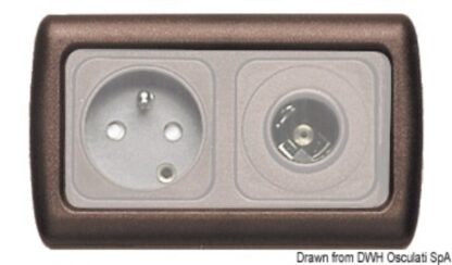 Cornice doppia marrone 14.665.03 CBE