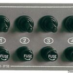 Pannello 4 interruttori orizzontale 14.707.00 Osculati