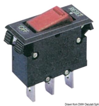 Interruttore termico a bascula 10 A 14.732.10 Osculati