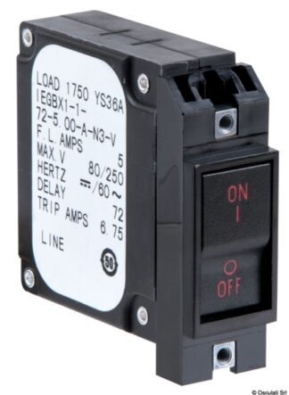 Interruttore con levetta a filo verticale 10 A 14.739.10 Osculati