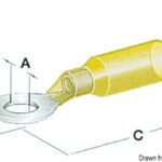 Occhioli stagni foro 6,4 mm giallo 14.800.04 Osculati