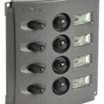 Pannello elettrico fusibili automatici doppio LED 14.850.04 Osculati