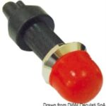 Pulsante stagno rosso in ottone 14.910.00RO Osculati