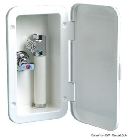 Box doccia con miscelatore tubo PVC 4 m a parete 15.239.02 Osculati