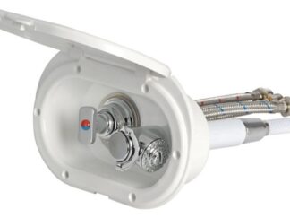 Box doccia bianco tubo PVC 4 m uscita posteriore 15.240.02 Osculati