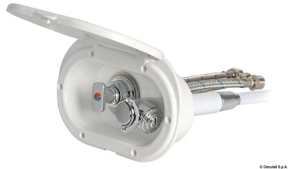 Box doccia bianco tubo PVC 4 m uscita posteriore 15.240.02 Osculati