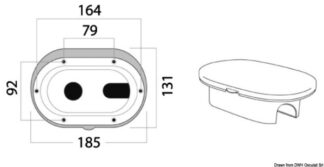 Box doccia bianco tubo PVC 2,5 m (Bulk 10 pz) 15.240.20BU Osculati