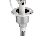 Doccia a pulsante cromata tubo PVC 4 m in piano 15.244.01 Osculati