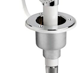 Osculati 15.244.01 Doccia A Pulsante Cromata Tubo Pvc 4 M In Piano