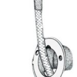 Doccia a pulsante bianca tubo PVC 2,5 m a parete 15.245.00 Osculati