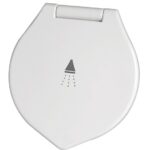 Doccia Elegant bianca tubo PVC 4 m in piano 15.246.01 Osculati