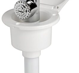 Osculati 15.246.00 Doccia Elegant Bianca Tubo Pvc 2,5 M In Piano