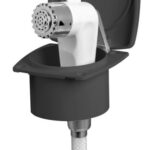 Doccetta Boris nera tubo PVC 2,5 m 15.248.56 Osculati