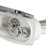 Box doccia New Edge cromata tubo PVC 4 m uscita posteriore 15.257.31 Osculati