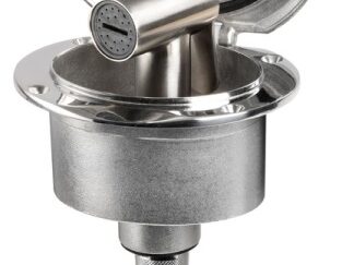 Box Elissa inox con doccia Tiger tubo Inox 4 m 15.303.31 Osculati