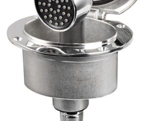 Box Elissa inox con doccia Keji tubo PVC 4 m 15.304.01 Osculati