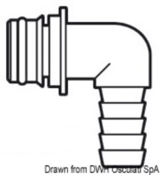 Portagomma 90° Ø mm 14 16.532.25 Osculati