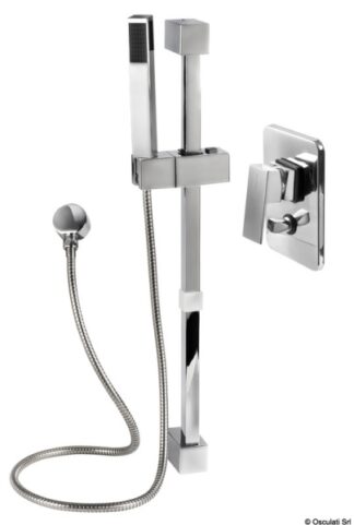Saliscendi doccia con misc.Square V.2 tubo in PVC 17.004.06 Osculati