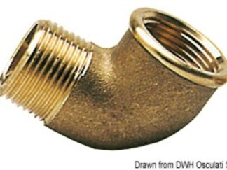 Gomito 90° ottone maschio/femmina 4" 17.224.10 Osculati