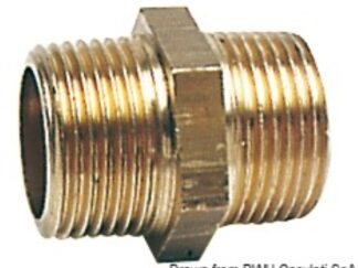 Nipple ottone doppio 4" 17.225.10 Osculati