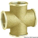 Raccordo croce ottone femmina 1" 17.231.03 Osculati