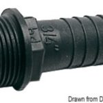 Portagomma PP maschio 1" x 25 mm 17.234.06 Osculati