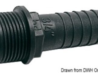 Portagomma PP maschio 1" x 30 mm 17.234.07 Osculati