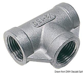 Raccordo T inox femmina/femmina/femmina 1" 1/2 17.318.06 Osculati