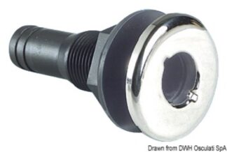 Scarico a mare nylon nero 1" 1/2 17.327.06 Osculati