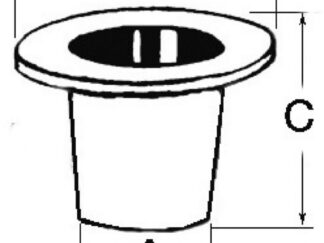 Osculati 17.394.04 Scarico A Mare Plastica 1" 1/2