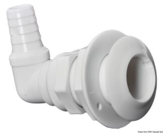 Scarico mare plastica 90°  1" x 25 mm 17.395.00 Osculati