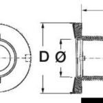 Scarico senza portagomma 3/4" 17.525.02 Osculati