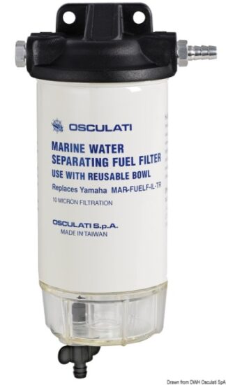 Filtro benzina con separatore acqua 17.661.24 Osculati