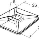 Basetta nylon autoadesiva 18.032.00 0