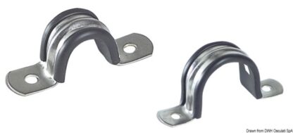 Cavallotti tubi inox/gomma 30 mm 18.040.30 Osculati