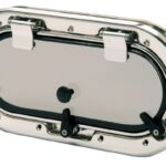 Oblò Bomar inox ovale 400 x 200 mm 19.224.01 Bomar