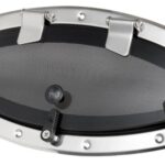 Oblò Bomar inox ellittico 460 x 200 mm 19.229.00 Bomar