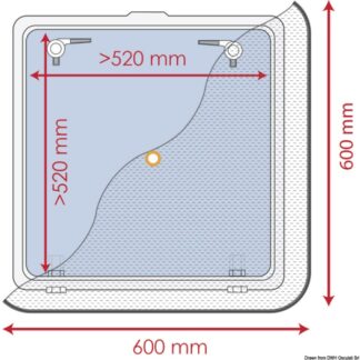 Zanzariera 600 x 600 mm 19.366.01 Waterline Design