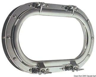 Oblò ovale ottone cromato 265 x 435 mm 19.698.05 0