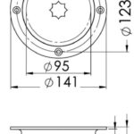 Botola ispezione AISI 316 passaggio 95 mm 20.100.20 Osculati